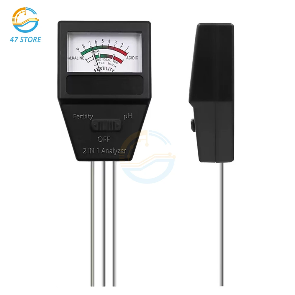 2-in-1 Soil PH And Fertility Meter Test Pen Nitrogen Phosphorus Potassium Analyzer Avoid Premature Defoliation Non-flowering