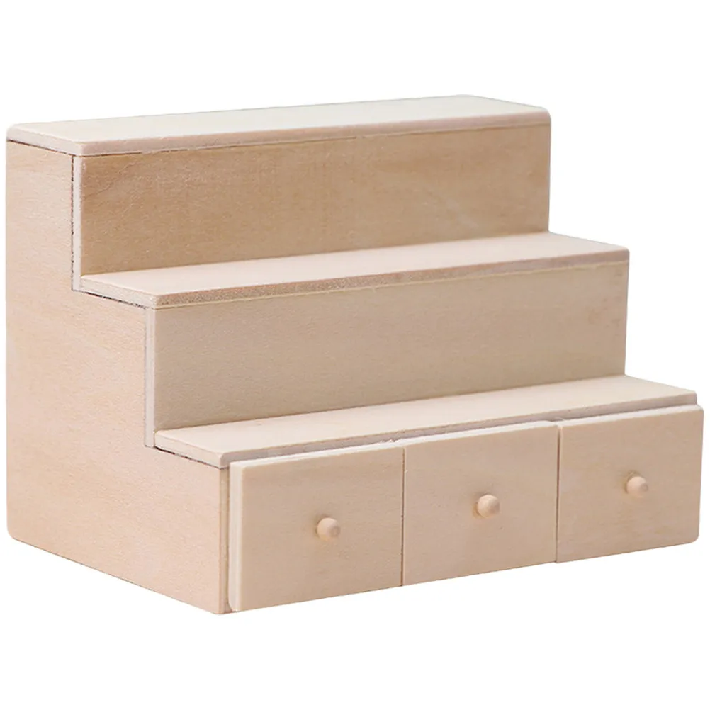 

Mini House Accessory Decorative Miniature Shelf High-Grade Wear-Resistant Wooden Furniture Creative Desktop Mini Decor Lovely