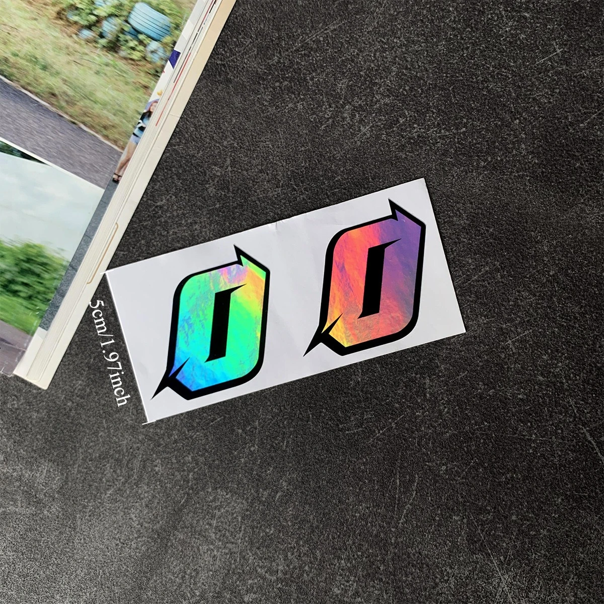 White Reflective Number JDM Car Decal Sticker Scratch Cover for Motorcycle