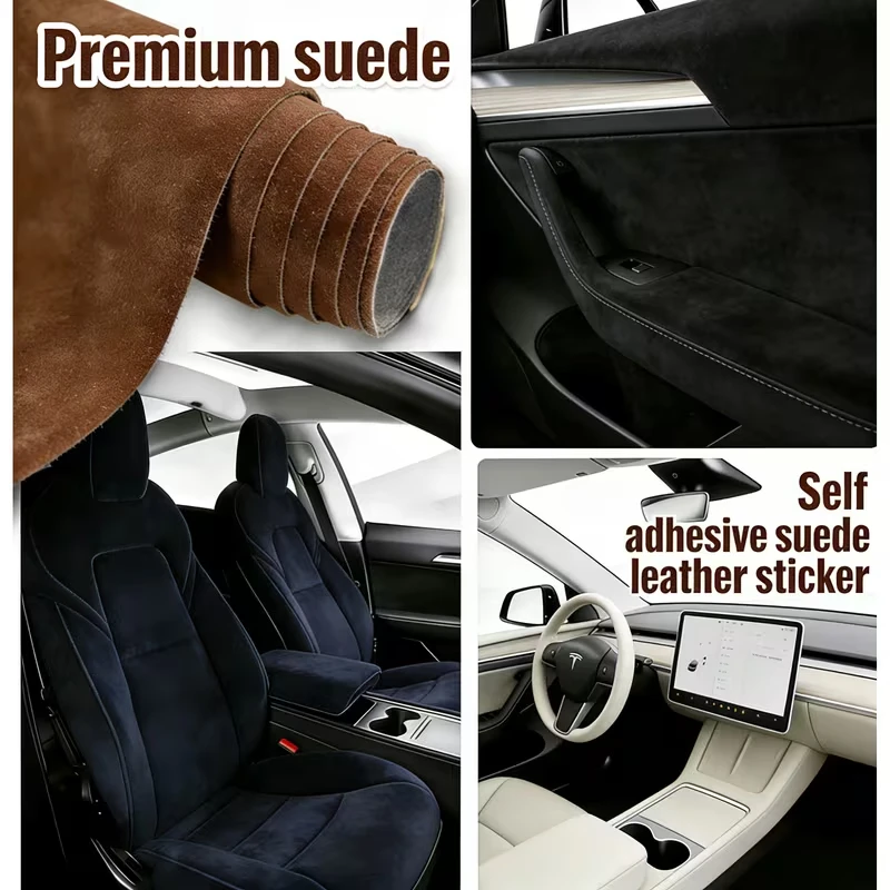 

20x150cm-50x300cm Suede Cloth Self-Adhesive Suede Fabric for Car Interior Car Bag Stickers Car Modification Door Panel Workbench