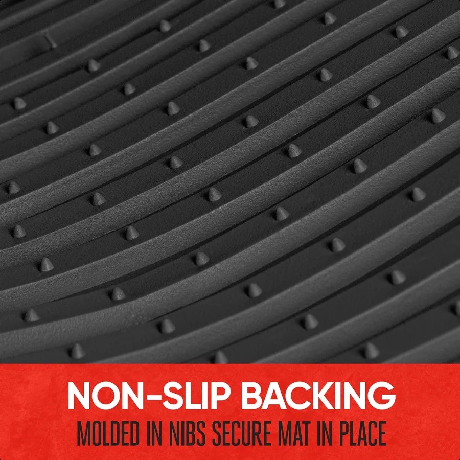 فليكس توف ™ الحصير سيارة مطاطية على شكل خط أساسي مع حصيرة صندوق السيارة بطانة البضائع الأمامية والخلفية مجموعة كومبو تناسب معظم سيارات الدفع الرباعي فان كوبيه سيدان #5