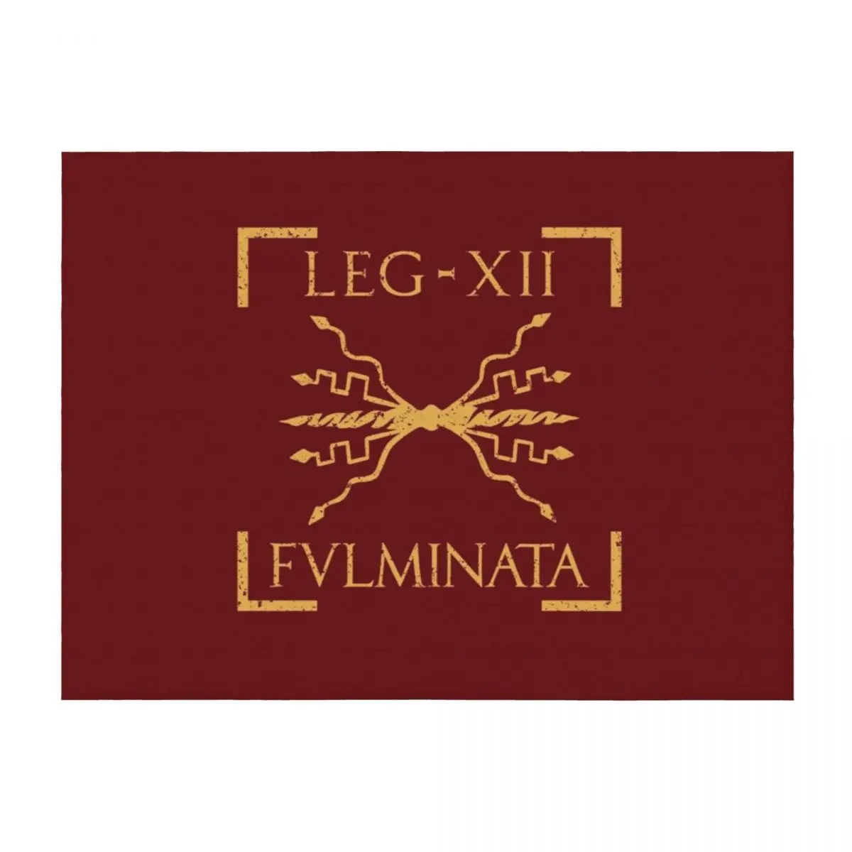 

Legio XII Fulminata Thunderbolt Emblem Roman Legion Throw Blanket Summer Hairy funny gift Furrys Blankets