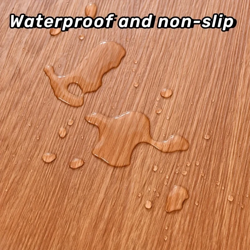 Decorative moisture-proof anti fouling self-adhesive wallpaper wood grain background wall bedroom kitchen floor sticker