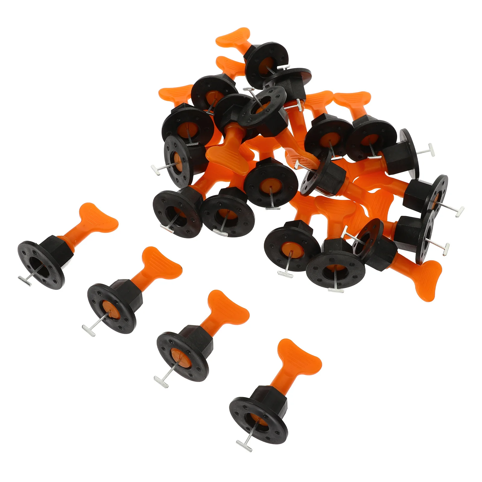 50Sets Tiles Leveling System Kits Wear-Resistant Adjustable Tile Spacer Tools Tiles Leveler Tool Tile Leveling System