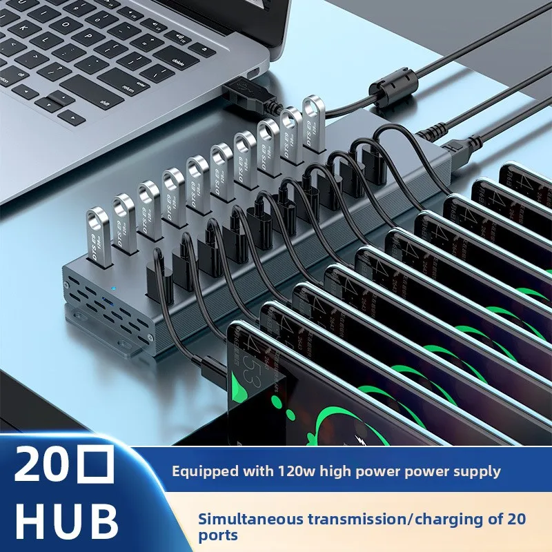 20 USB Dock Expander Hub External 3.0 Multifunction