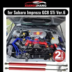 for Subaru Impreza GC8 STi Ver.6 1992-2000 Front Hood Bonnet Modify Gas Struts Carbon Fiber Spring Damper Lift Support Absorber