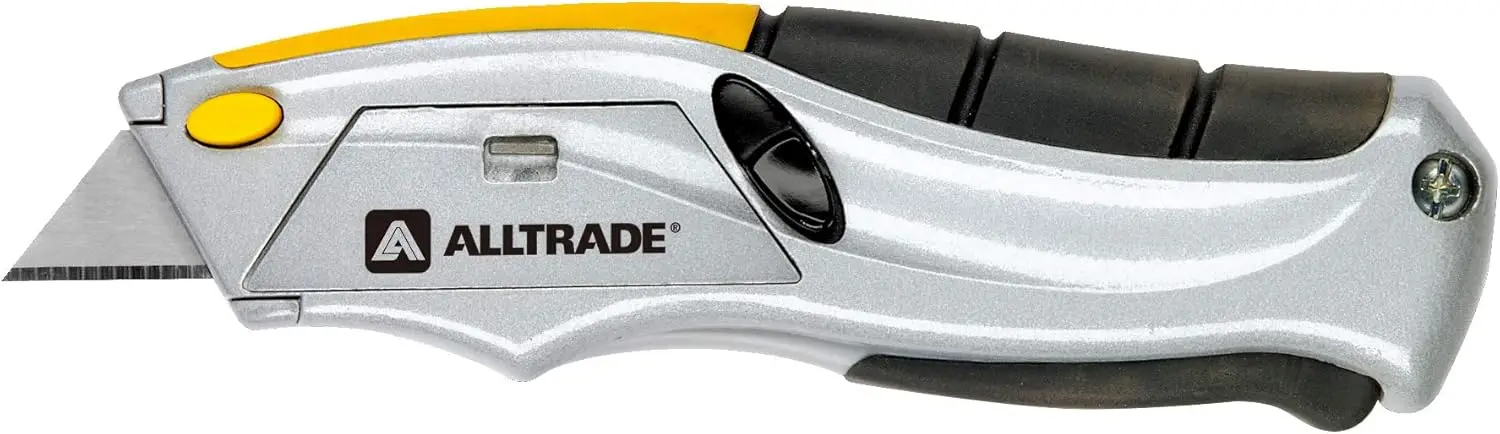 

Автоматический выдвижной нож с 6 усиленными лезвиями и отсеком для хранения, идеально подходит для резки лент и упаковки