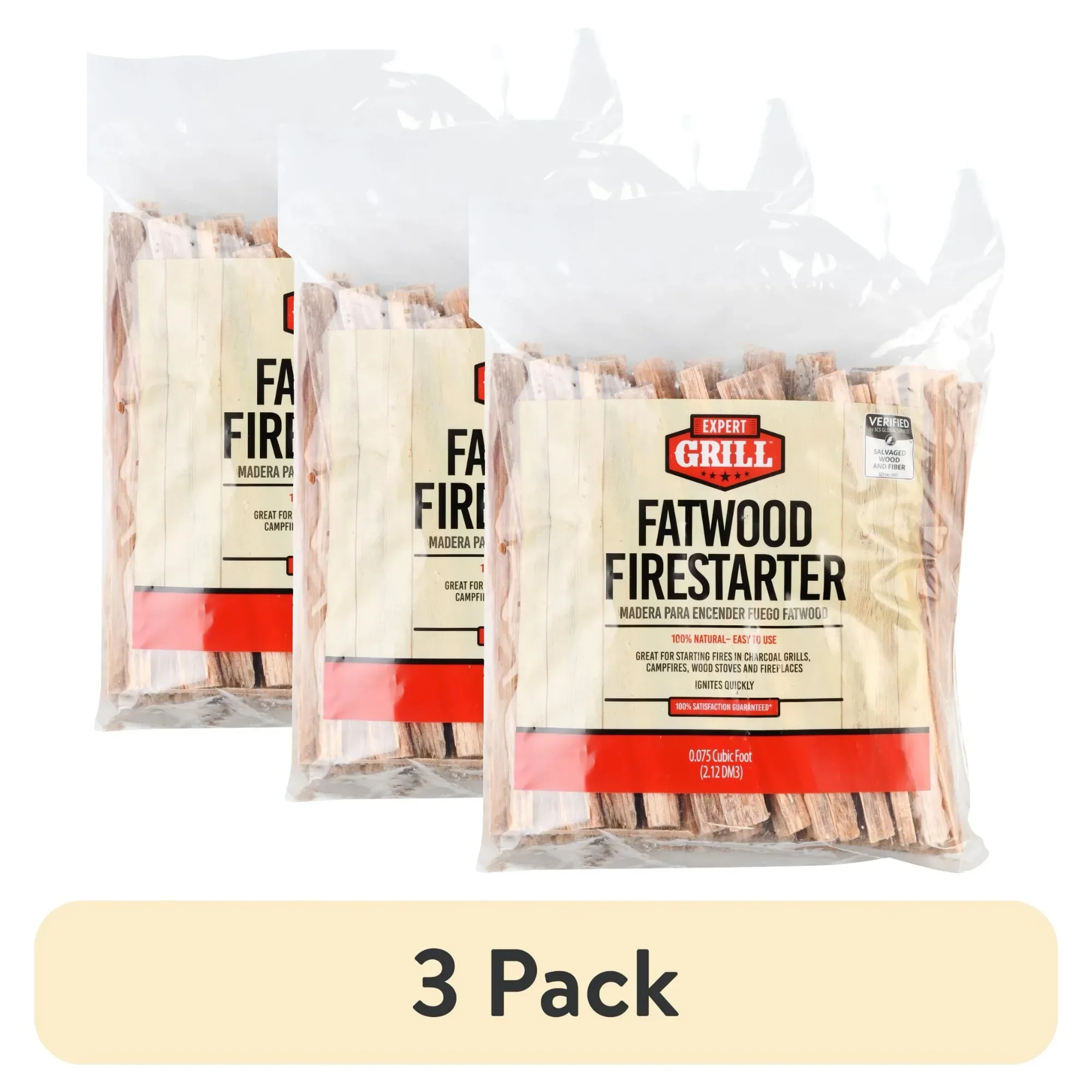 

Пакет Fatwood Firestarter 3 фунта — полностью натуральный, без химикатов для грилей, каминов и печей | Разжигание из 100% натурального дерева