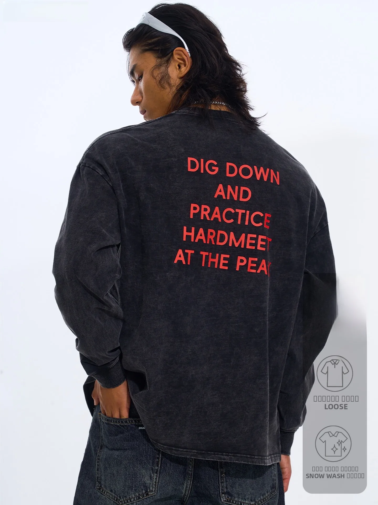 

Мужская толстовка DNAHWK в американском ретро-стиле, с длинным рукавом, новая, утяжеленная, для спорта и тренировок, дышащая, влагоотводящая