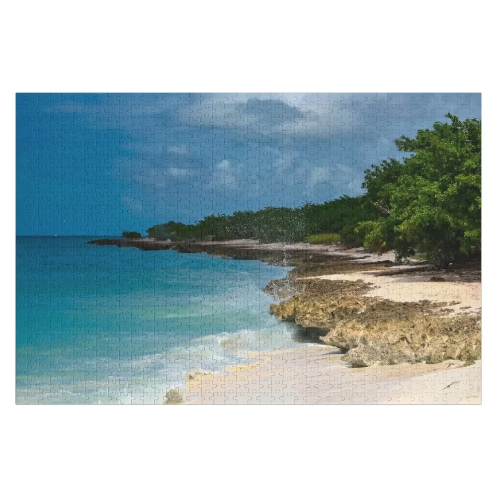 

Aruba Eagle Beach Jigsaw Puzzle Children Personalised Custom Name Child Toy Puzzle