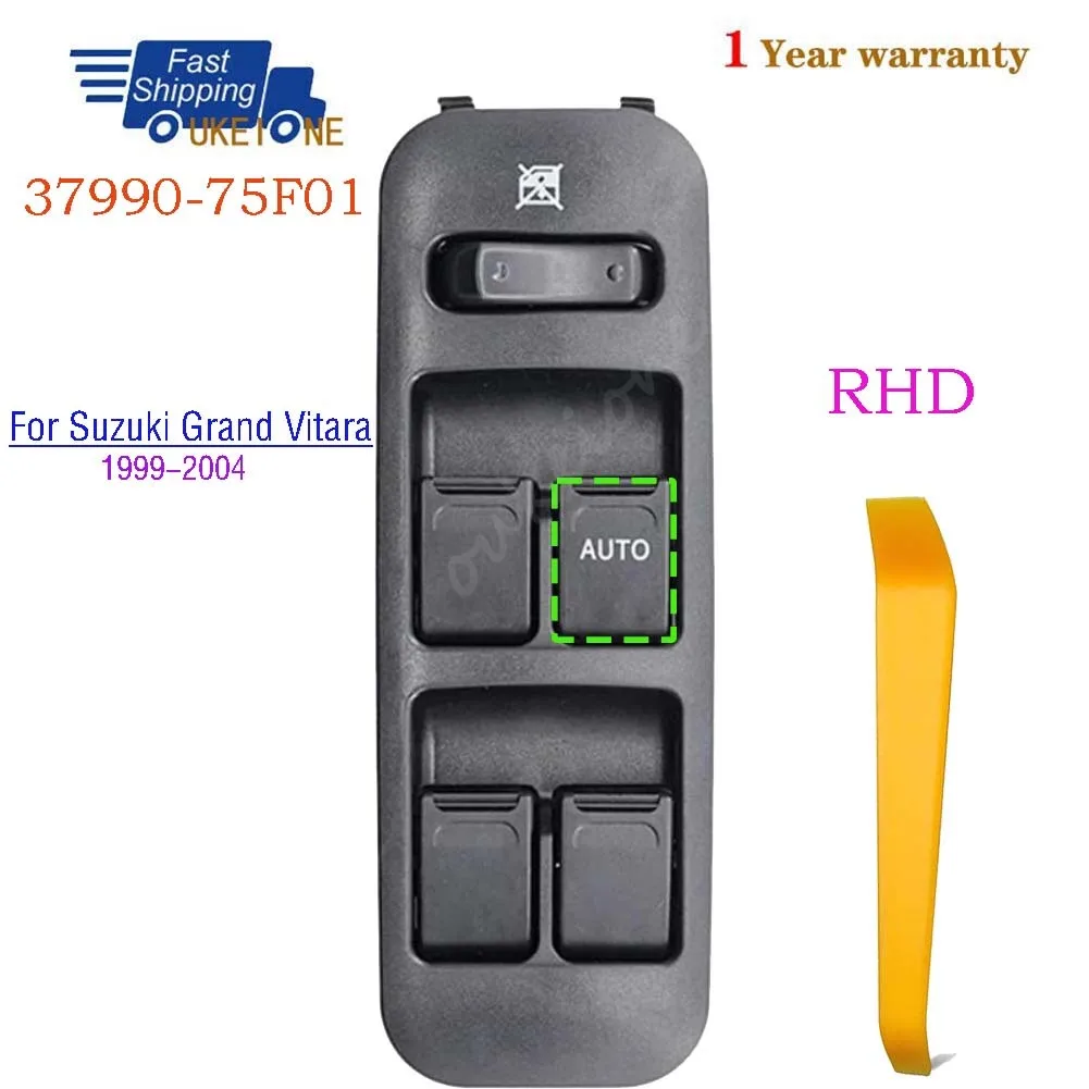 

37990-75F01 For Suzuki Grand Vitara 1999-2004 Front Right Master Driver Side Electric Power Lifter Window Switch Car Accessories