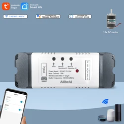 Tuya Smart Home 2CH Wifi Motor Forward Reverse Switch,DC 12V 24V 32V 110V 220V,2 Channel Module Relay,Alexa Voice Remote Control