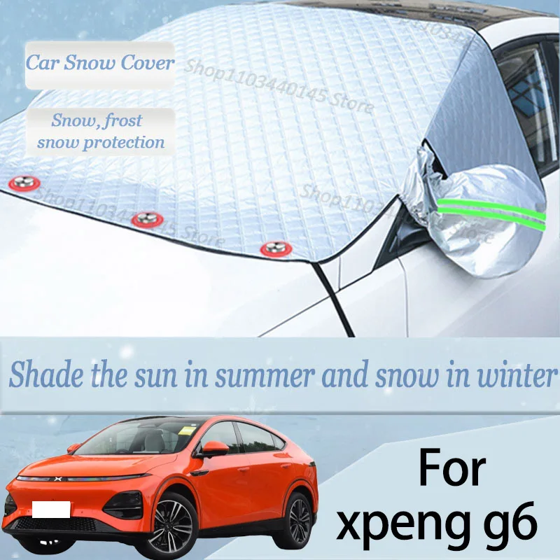 For xpeng  g6 car Snow Windscreen, Snow, Frost, Dust and UV Visor, Winter car clothing, thick magnetic