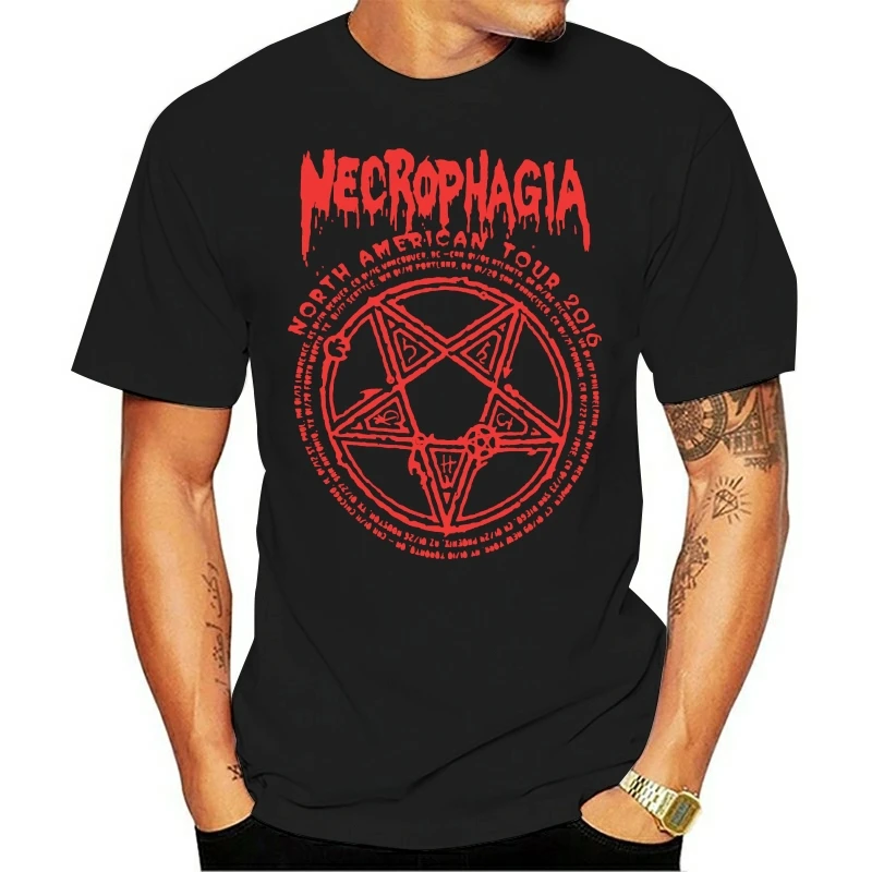 Necrophagia Occult Necro Tour Shirt S M L XL Official T-Shirt Death Metal Tshirt