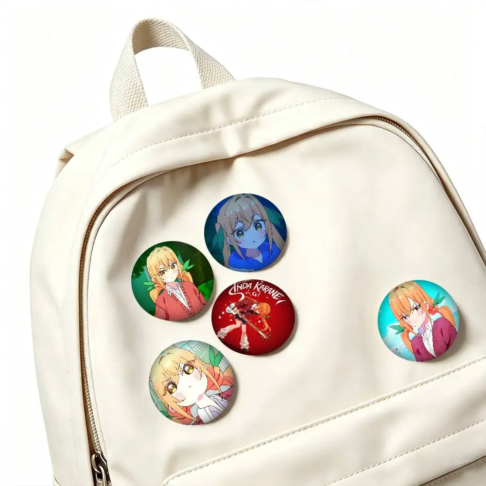 T-The 100 Girlfriends Who Really Karane Inda  25mm 32mm 44mm 58mm 75mm Brooches Badges Pins for Accessories Gift