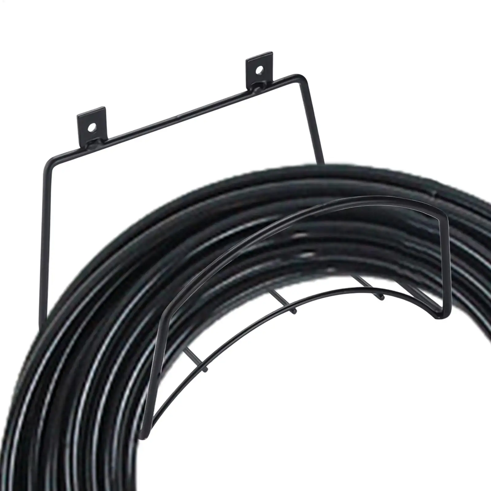 

Water Hose Holders For Outside Wall Mounted Metal Hose Rack Space-Saving Rust-Proof Garden Pipe Storage Rack Garage Organization