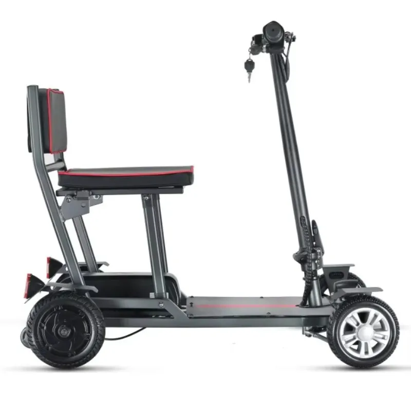 

4 wheels of the elderly folding mobile scooter for the disabled