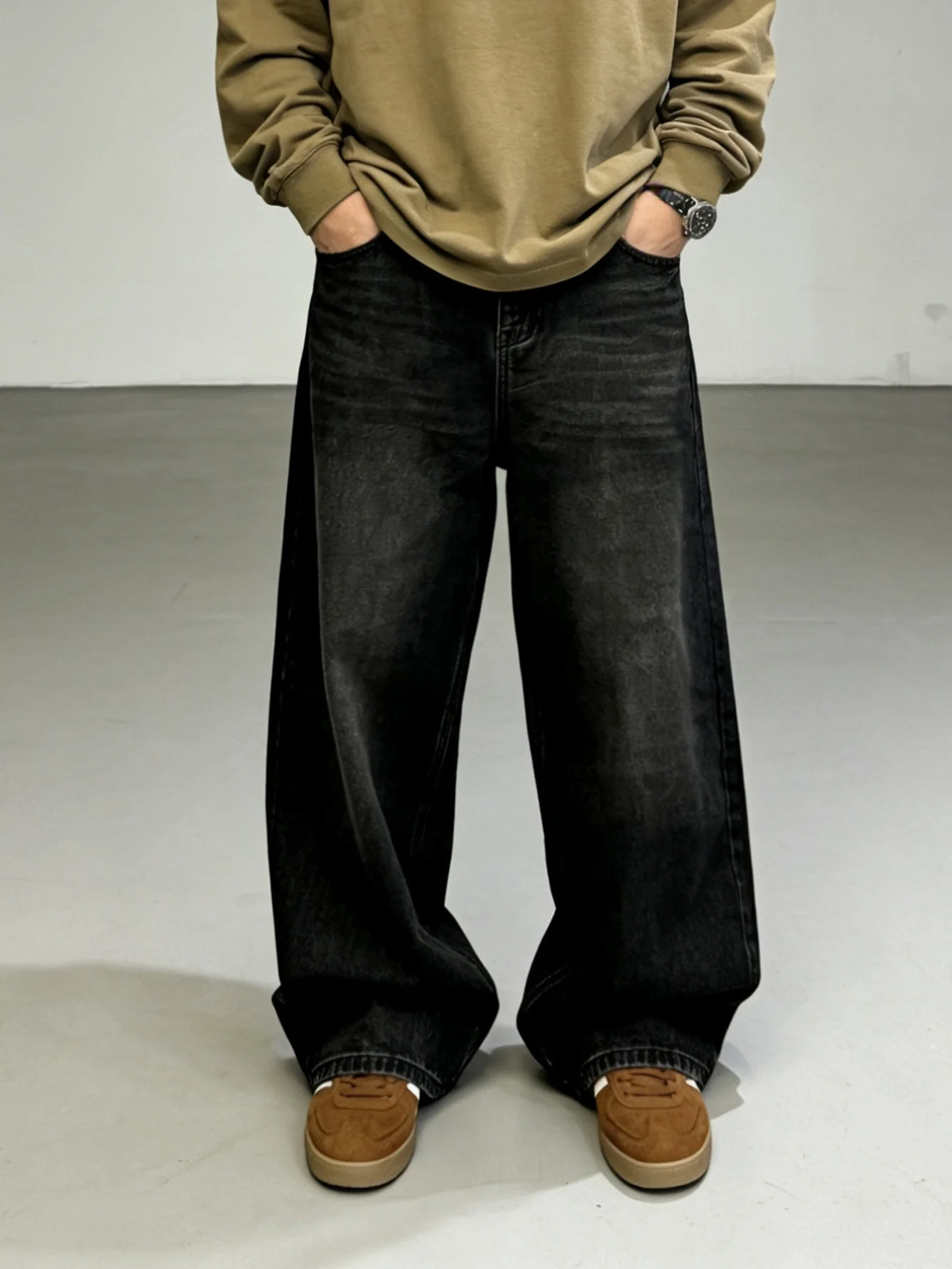 

Men's Wide-leg Jeans For Dating Trip Selected Gift No Accessories Included