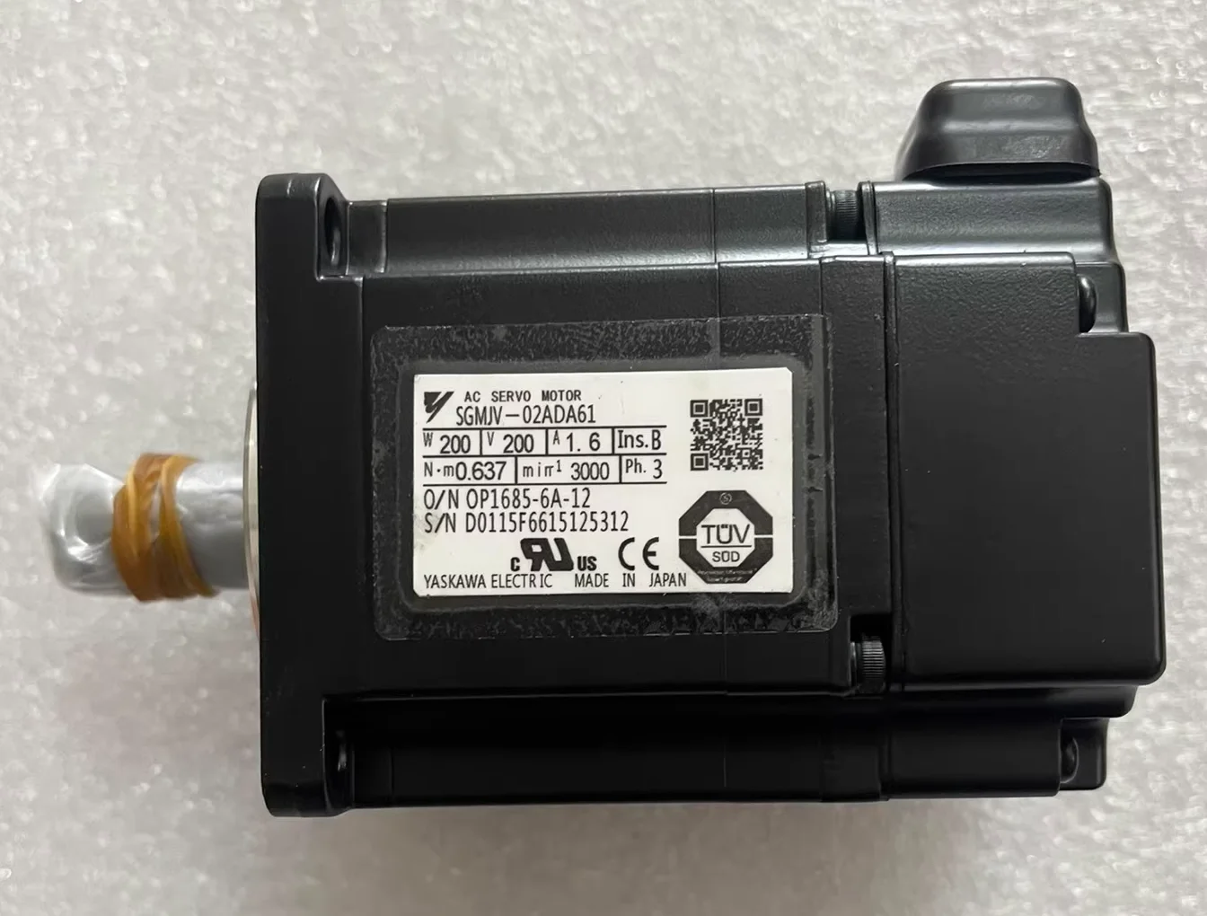 

SGMJV-02ADA61 Brand New Servo Motor Original Genuine，Fast shipping，SGMJV 02ADA61