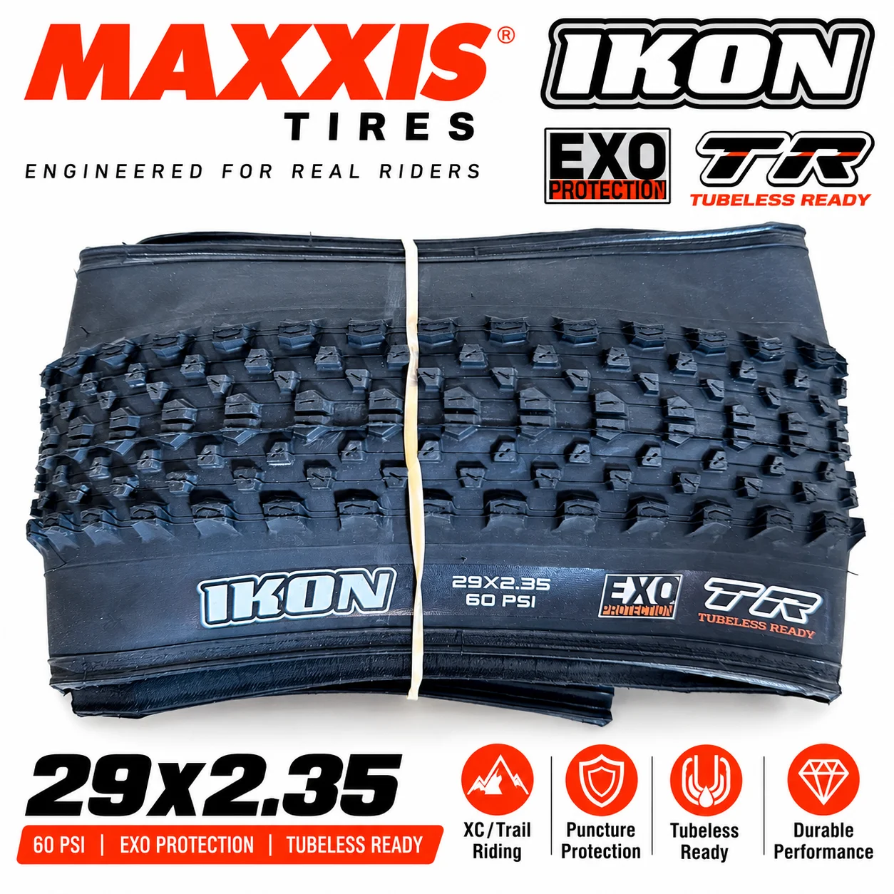 MAXXIS IKON MTB Tire 29 Inch XC Racing Bicycle Tyre 3C Maxx Speed EXO 29x2.20 Clincher 29x2.35 Tubeless Ready