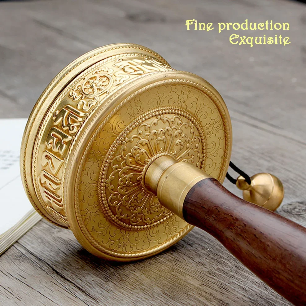 Prayer Wheel (Tibetan Buddhist) Plastic Tibetan Religion Scriptures Pray Buddhist Hand Prayer Wheel