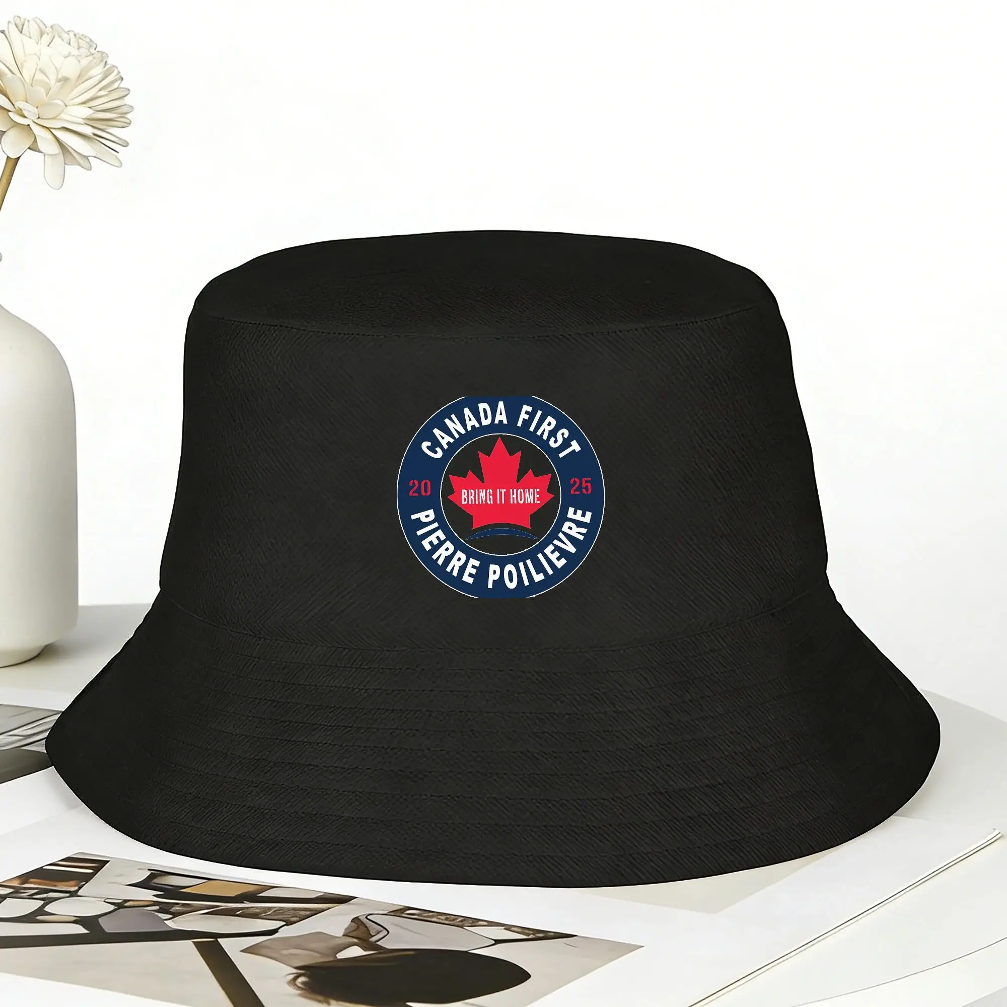 Poilievre 2025 Make Canada Strong Again  Bucket Hat  Hip Hop Fisherman Caps Foldable  Sun Hats For Unisex Classic Graphic Cap