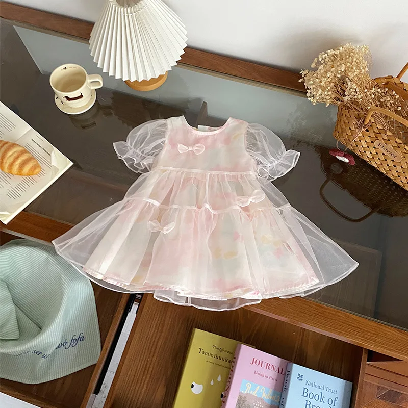 Girls' Skirt 2026 Summer New Baby Year's Dress Children's Foreign Style Skirt fashion casual baby