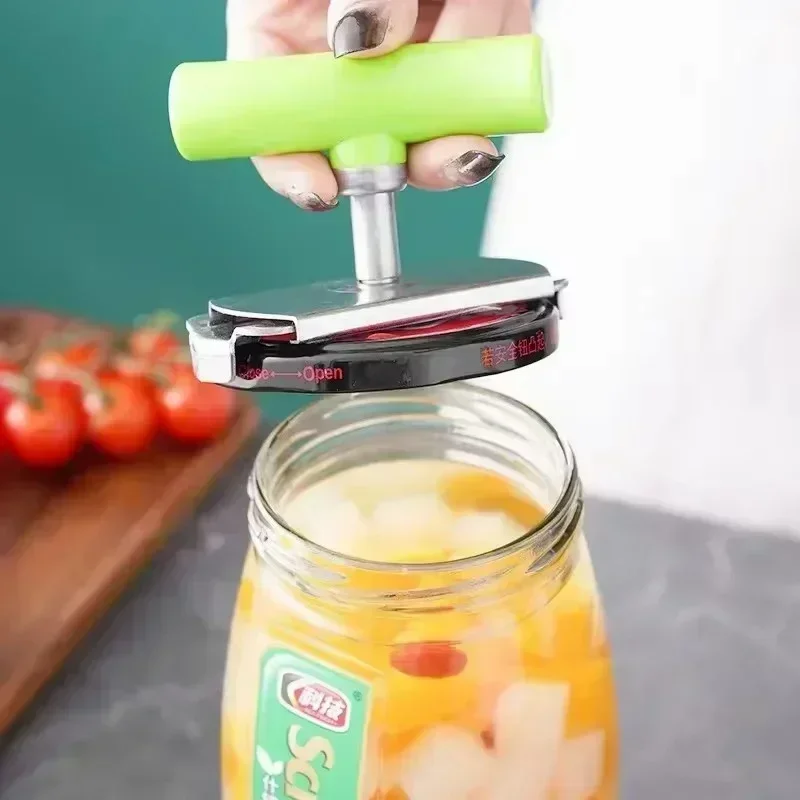 Adjustable Multi-function Bottle Cap Opener Stainless Steel Lids Off Jar Opener Labor-saving Screw Can Opener for Kitchen Gadget