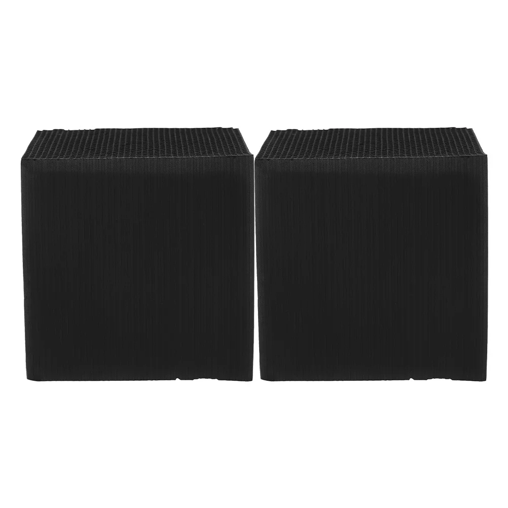 

2Pcs Fish Tank Filter Cube Activated Carbon Aquarium Filter Media Water Purification Absorb Impurities Efficient Filtering