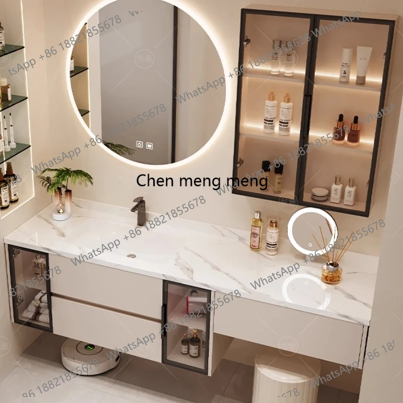 

Sink Decorations Bathroom Cabinet Luxury Makeup Customized Display Cupboard Gadgets Space Saver Archivadores Hotel Furniture