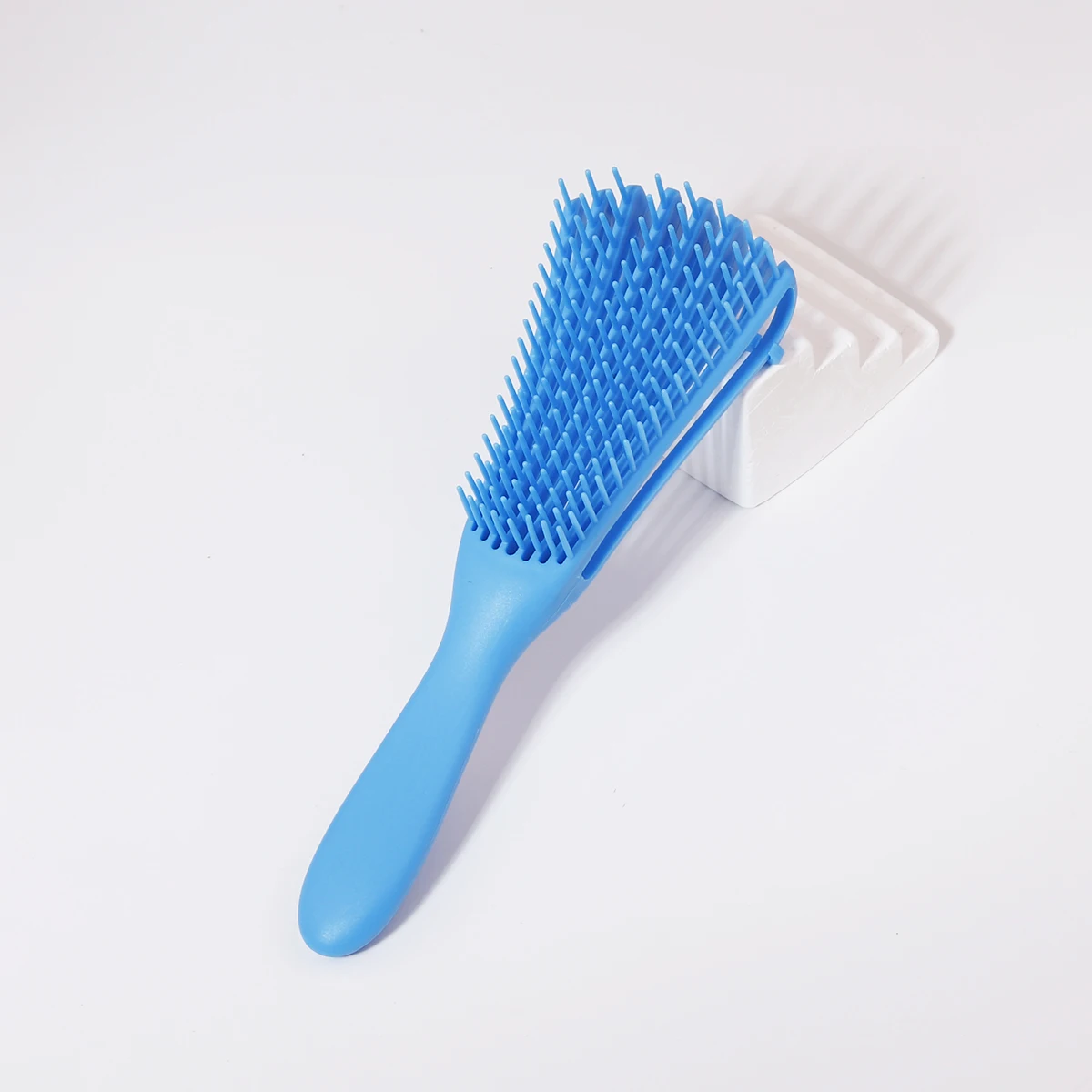 قطعة واحدة من فرشاة تدليك فروة الرأس متعددة الوظائف، شعر مستقيم مجعد ورقيق، أداة تصفيف احترافية خاصة بشعر مستعار حقيقي #5