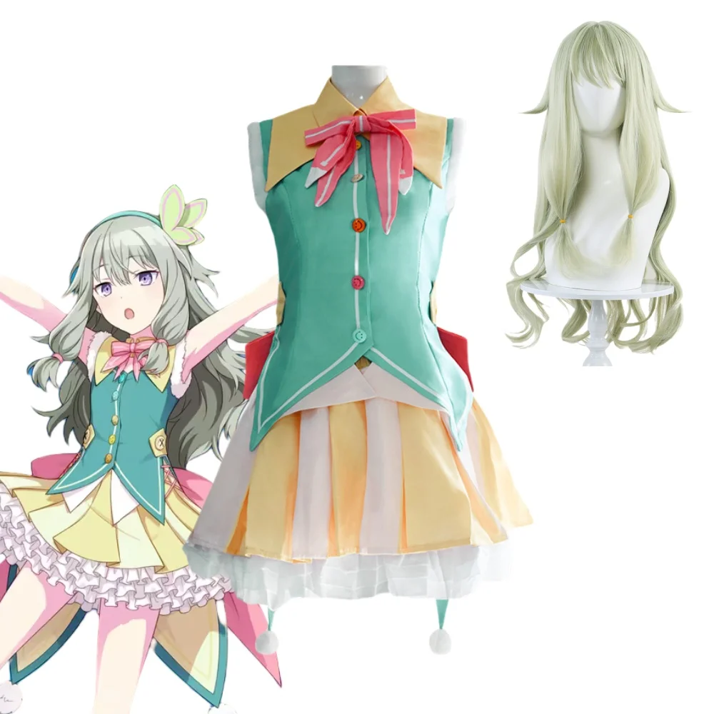 

Кусанаги Нэнэ косплей аниме костюм женский милый идол Нене платье головной убор костюм 2025