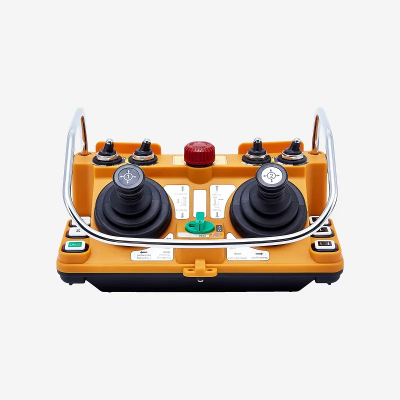 TELECRANE F24-60 2T1R Industrial Wireless Crane Hoist Remote Control Switch  2 pcs five-step joysticks Control contact 40