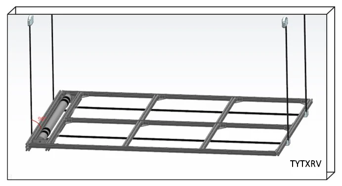 RV Lift Bed Aluminum Profile Motorhome Lifting System for Caravan Motorhome Camper Trailer Accessories