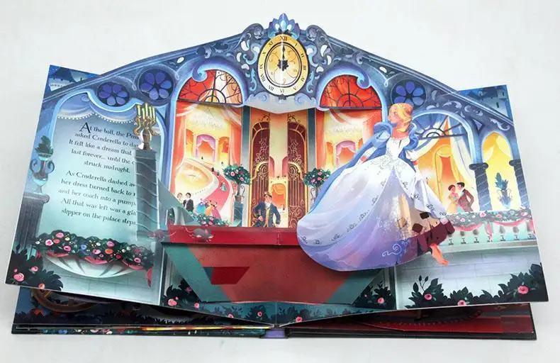 Usborne Pop-up Fairy Tale Cinderella Montessori Educational English Picture Books For Kids Baby Bedtime Reading Books