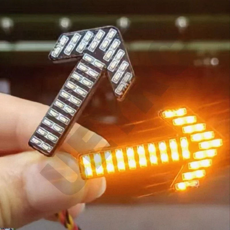 Luz indicadora de flecha LED para camión de control remoto, 4 modos, piezas de lámpara de agua corriente para 1/14 Tamiya Tipper SCANIA 770S 56368 VOLVO BENZ MAN Dit