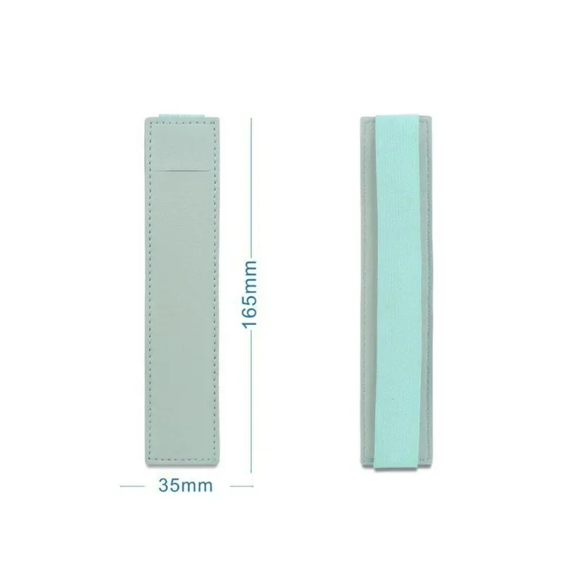 Estuche para lápices con hebilla elástica, portalápices de cuero Pu, portátil, ligero, para reuniones de oficina, papelería para estudiantes, 1 ud.