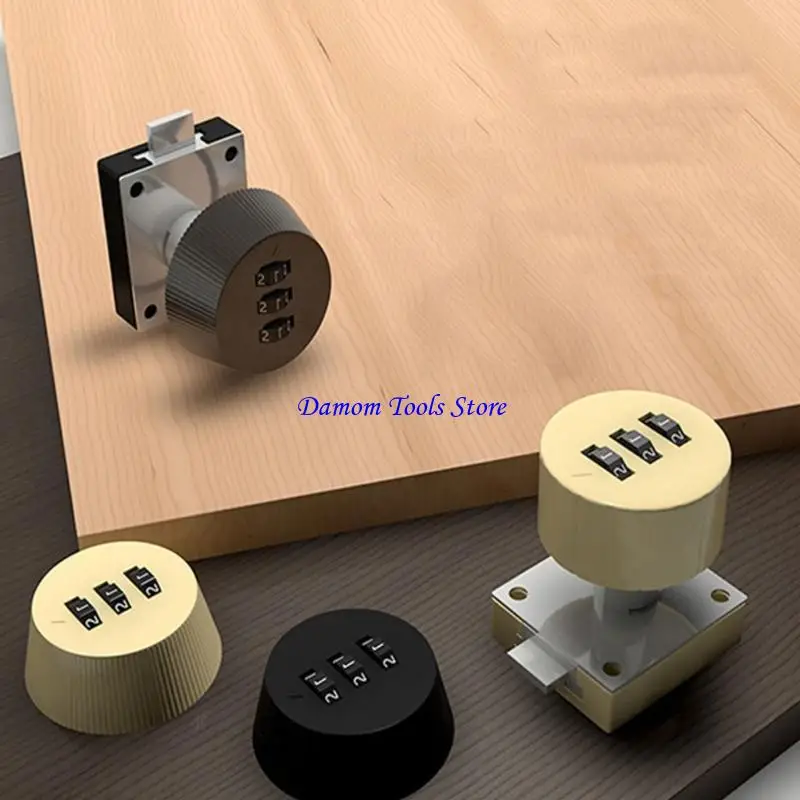 57BE Keyless Lock 3-Digit Combination Cabinet Lock Drawer Mechanical Lock