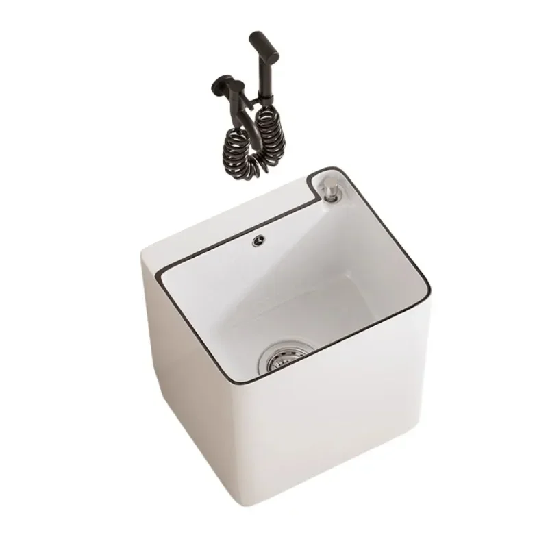 

Modern ceramic mop pool household balcony small foot sink pool bathroom floor type