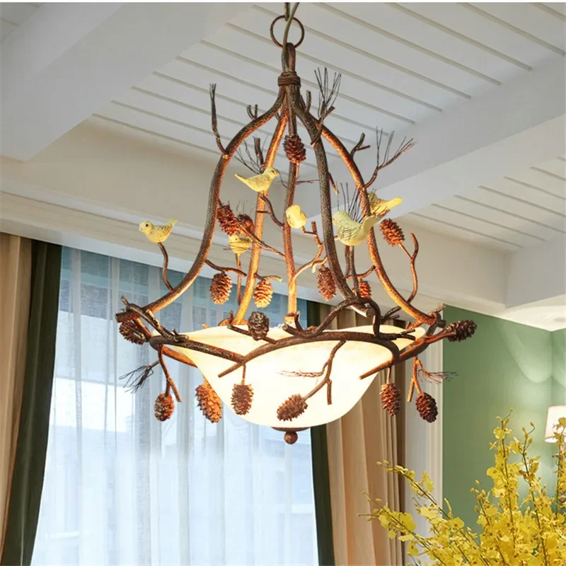 American Retro Pendant Lamp Industrial Style Creativity Living Room Dining Room Bedroom Study Bar Cafe Decoration Light