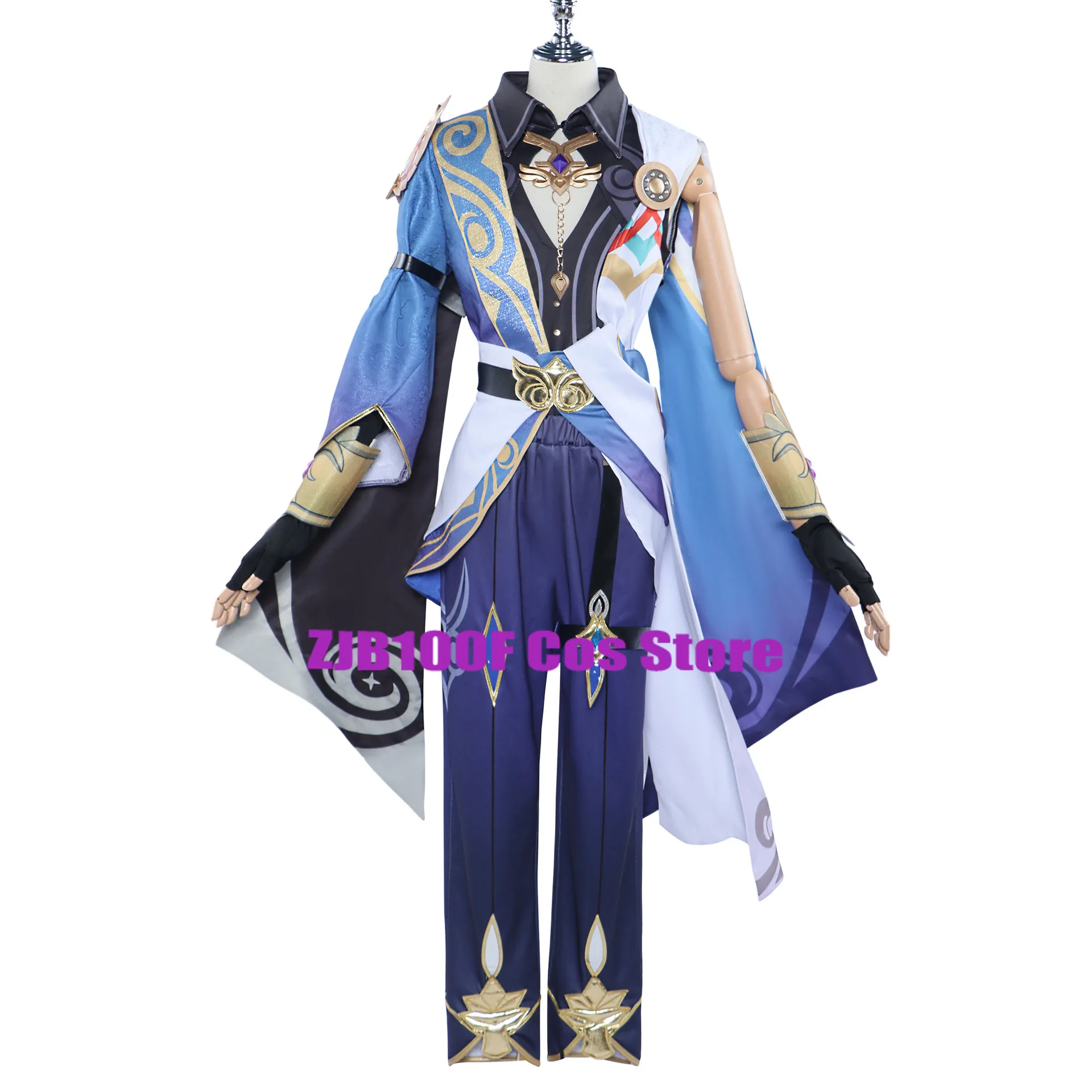 Game Honkai Star Dr. Ratio Cosplay Anime Rail Doctor Veritas Cosplay Costume Wig Uniform Party carnival Role Play Prop for Men