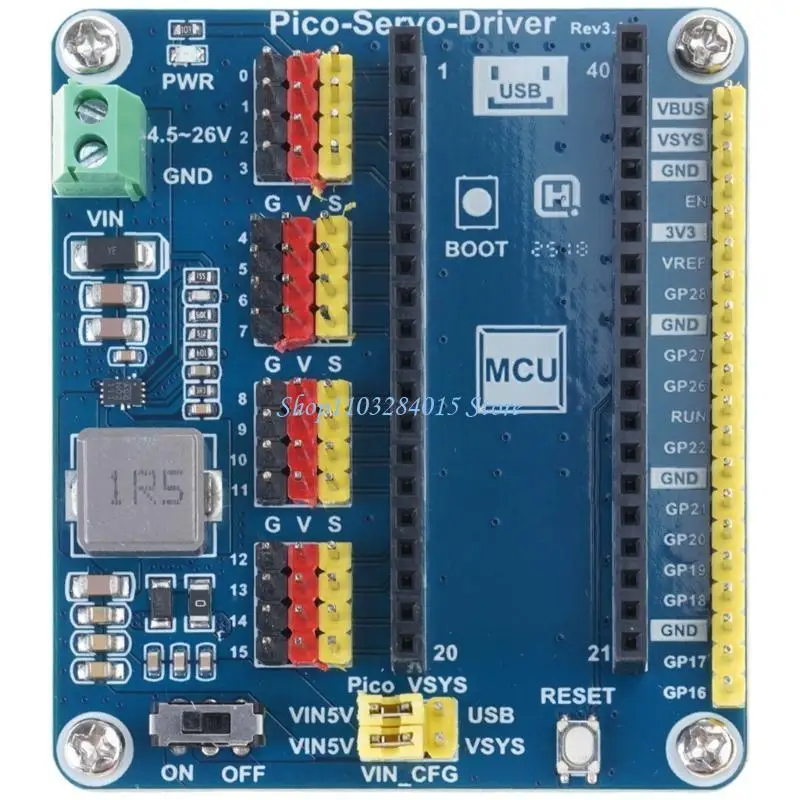 R6FF Servo Driver Module 16-CH for Robotic Arm Hexapod Walker