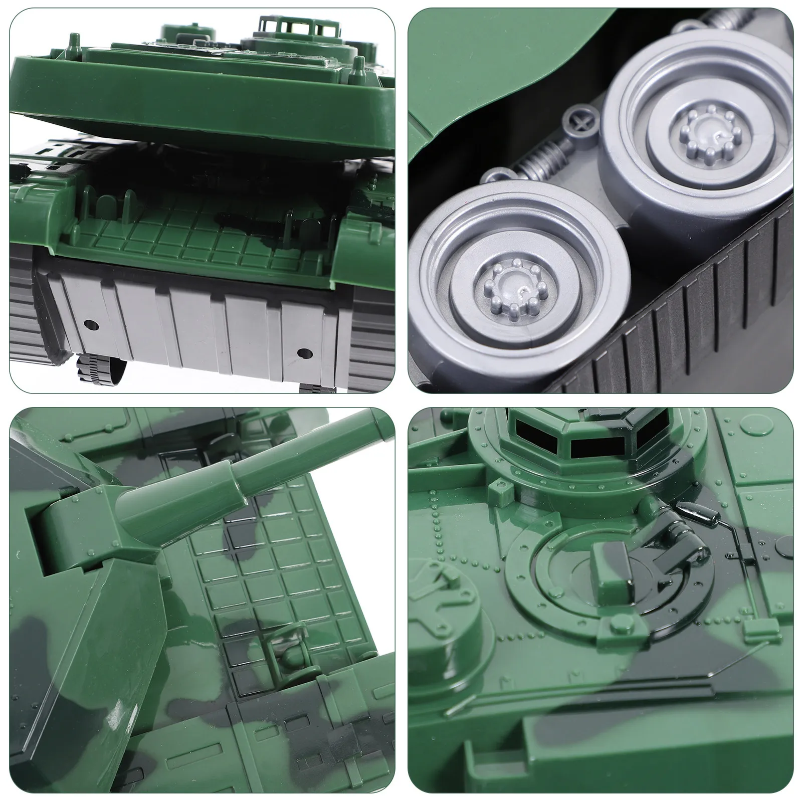 

Вращающаяся танковая установка-вертушка из пластика, многоразовая, для симуляции военных сцен, настольное украшение, детская игрушка, подарок на день рождения для мальчиков