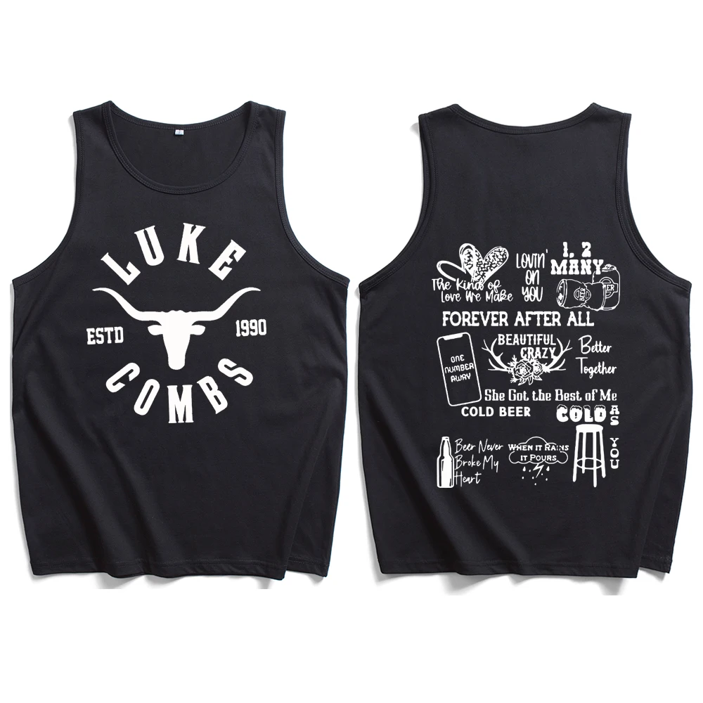 Luke Combs Country Music Shirts Western Vest canotte t-shirt uomo donna top senza maniche