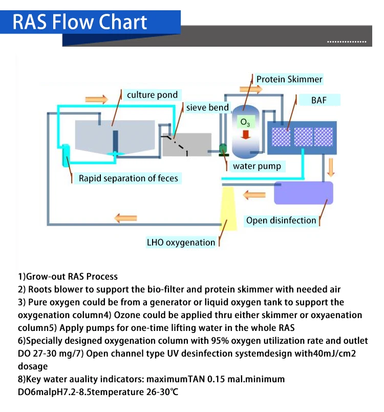 PVC Aquaculture RAS System Fish Farming Equipment for Circulating Water Filtration in Tilapia Fish Grow ponds
