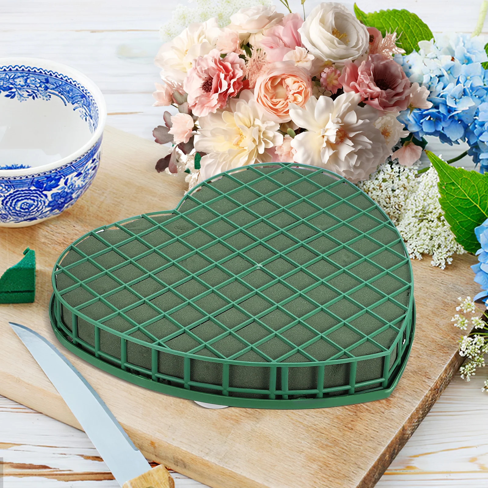 1 قطعة سيارة الزفاف الزهور الطين حجم كبير الأخضر DIY بها بنفسك زهرة كتلة شفط كأس سهلة التركيب مانعة للتسرب لحفل زفاف عيد ميلاد حفلة موسيقية