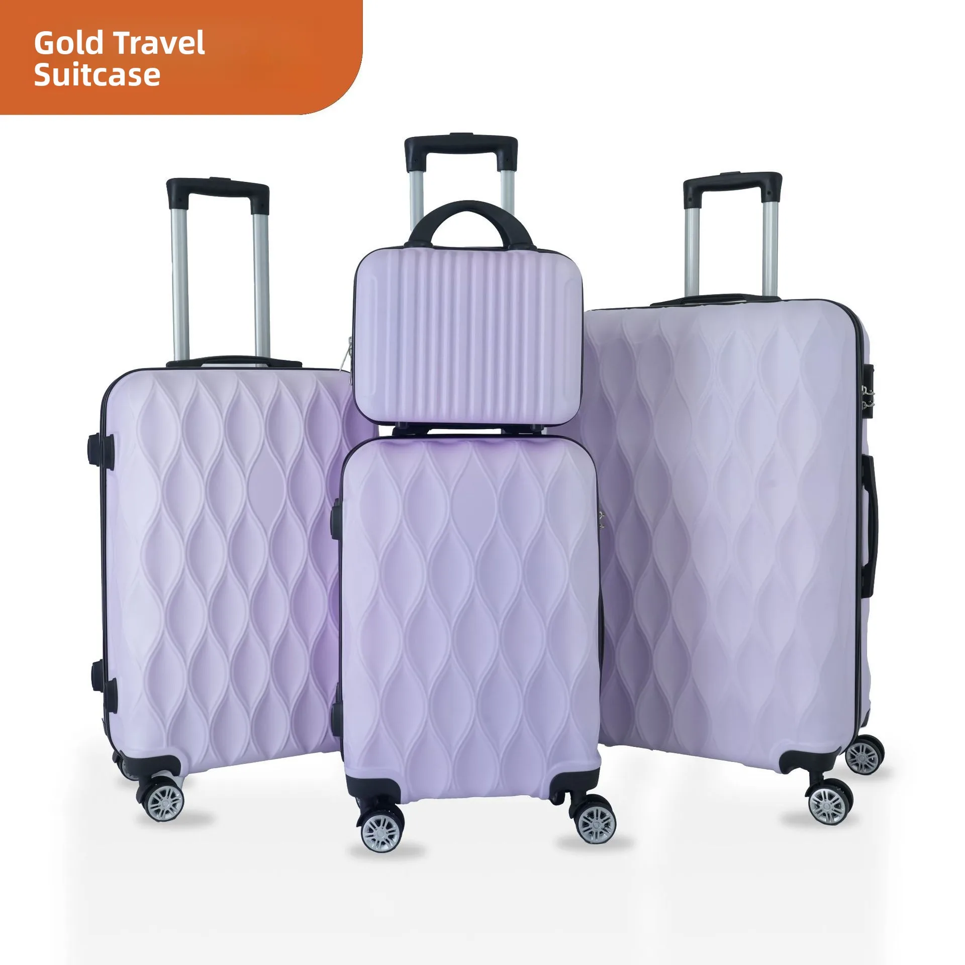 four-piece-set-luggage-abs-universal-wheels-carry-on-suitcase-12202428-inches-elderly-travel-bag-single-handle-password-lock