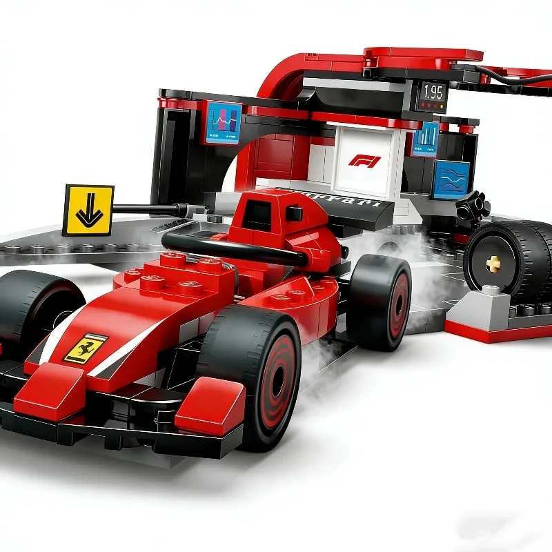 

Новый конструктор «Пит-стоп F1» из 341 детали, совместимый с сериями City и 60443, модель гоночного автомобиля, игрушка-подарок для мальчиков