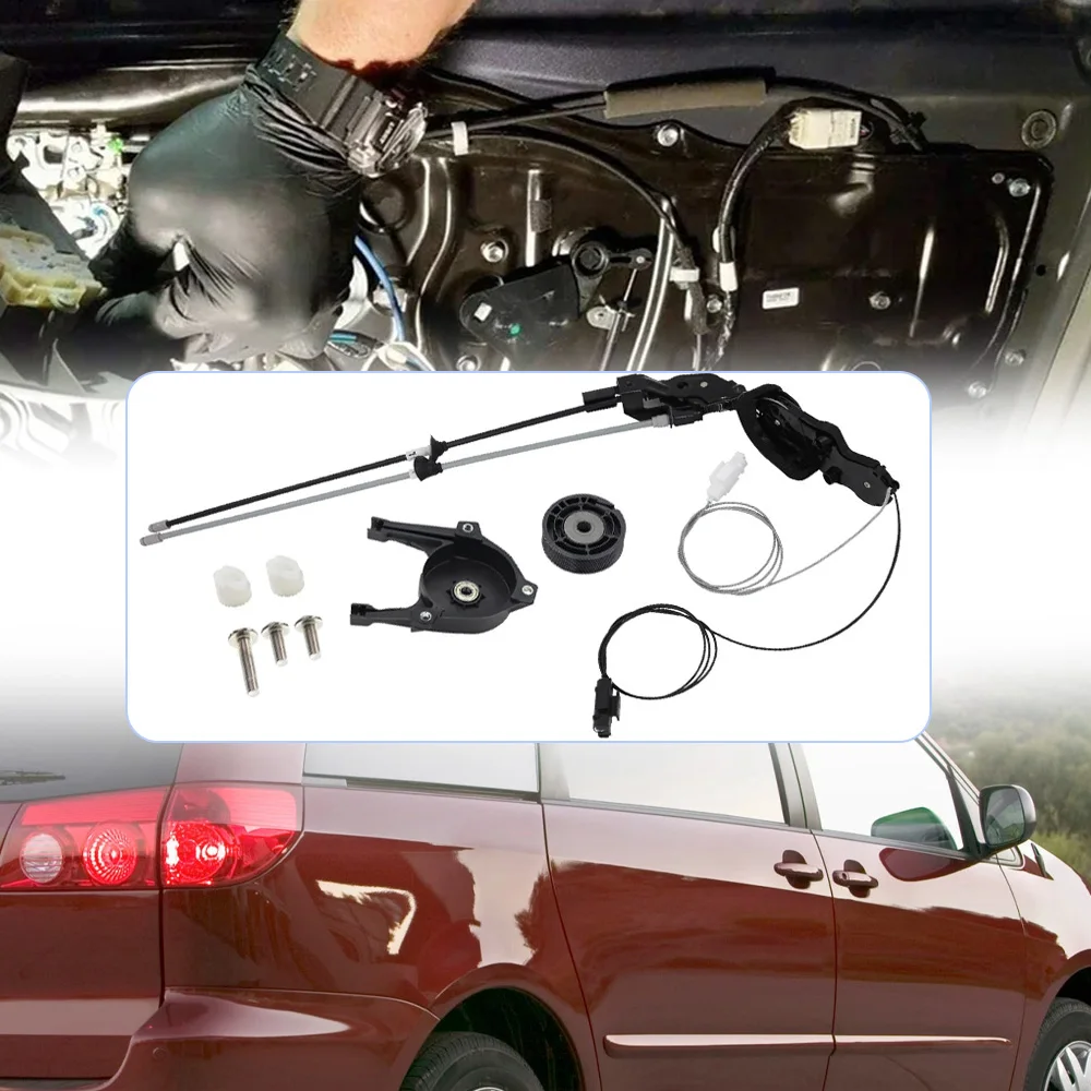 

Кабельный узел для задней левой/правой сдвижной двери для Toyota Sienna 3.3L 3.5L DOHC V6 24V, код двигателя 3MZFE 2GRFE, 85620-08052