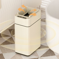 Intelligent induction trash can, bathroom, toilet, seam, household with cover, living room, kitchen 2023 new automatic packaging